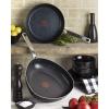 image:imageTfal HeatMaster Nonstick Fry Pan 10 Inch Induction Oven Broiler Safe 500F Cookware Pots and Pans Dishwasher Safe Black and BlueTriangle Pan