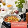 image:imageTfal HeatMaster Nonstick Saut Pan 12 Inch Induction Oven Broiler Safe 500F Cookware Pots and Pans Dishwasher Safe Black and BlueCeramic Nonstick