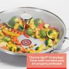image:imageTfal HeatMaster Nonstick Saut Pan 12 Inch Induction Oven Broiler Safe 500F Cookware Pots and Pans Dishwasher Safe Black and BlueCeramic Nonstick
