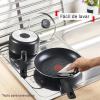 image:imageTfal Initiatives Nonstick Cookware Set 20 Piece Oven Safe 350F Pots and Pans Dishwasher Safe BlackInitiatives Nonstick