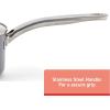 image:imageTfal Signature Non Stick Sauce Pan wGlass Lid 3 Quart Oven Broiler Safe 350F Scratch Resistant Comfortable handle Versatile amp Convenient Cookware Pots and Pans Dishwasher Safe BlackCeramic Nonstick