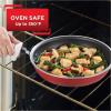 image:imageTfal Signature Nonstick Cookware Set 12 Piece Oven Safe 350F Pots and Pans Dishwasher Safe Red