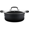 image:imageTfal Ultimate Hard Anodized Nonstick Cookware Set 10 Piece Induction Oven Safe 400F Pots and Pans Dishwasher Safe BlackTitanium Nonstick