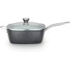 image:imageTfal HeatMaster Nonstick Fry Pan 10 Inch Induction Oven Broiler Safe 500F Cookware Pots and Pans Dishwasher Safe Black and BlueSquare Jumbo Cooker