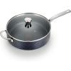 image:imageTfal HeatMaster Nonstick Saut Pan 12 Inch Induction Oven Broiler Safe 500F Cookware Pots and Pans Dishwasher Safe Black and BlueHeatMaster Nonstick