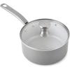 image:imageTfal Signature Non Stick Sauce Pan wGlass Lid 3 Quart Oven Broiler Safe 350F Scratch Resistant Comfortable handle Versatile amp Convenient Cookware Pots and Pans Dishwasher Safe BlackCeramic Nonstick