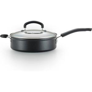 image:imageTfal Advanced Nonstick Jumbo Cooker 5 Quart Oven Safe 350F Cookware Pots and Pans Dishwasher Safe BlackTitanium Advanced Nonstick