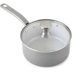 image:imageTfal Signature Non Stick Sauce Pan wGlass Lid 3 Quart Oven Broiler Safe 350F Scratch Resistant Comfortable handle Versatile amp Convenient Cookware Pots and Pans Dishwasher Safe BlackCeramic Nonstick