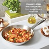 image:imageTFal Specialty 72 Quarts Stainless Steel Pan Stockpot with Lid Induction Compatible Dishwasher Safe Oven Safe to 500F Stew Pot SilverFry Pan