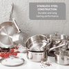 image:imageTFal Specialty 72 Quarts Stainless Steel Pan Stockpot with Lid Induction Compatible Dishwasher Safe Oven Safe to 500F Stew Pot SilverFry Pan