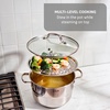 image:imageTFal Specialty 72 Quarts Stainless Steel Pan Stockpot with Lid Induction Compatible Dishwasher Safe Oven Safe to 500F Stew Pot SilverStockpot