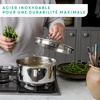 image:imageTFal x Jamie Oliver Nonstick Coated Stainless Steel Pan 11Inch Induction Compatible Oven Safe up to 500F Chefs Stainless Steel Skillet Frying Pan SilverNonstick Stainless Steel