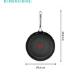 image:imageTFal x Jamie Oliver Nonstick Coated Stainless Steel Pan 11Inch Induction Compatible Oven Safe up to 500F Chefs Stainless Steel Skillet Frying Pan SilverNonstick Stainless Steel