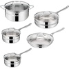 image:imageTFal x Jamie Oliver Nonstick Coated Stainless Steel Pan 11Inch Induction Compatible Oven Safe up to 500F Chefs Stainless Steel Skillet Frying Pan SilverStainless Steel
