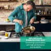image:imageTFal x Jamie Oliver Nonstick Coated Stainless Steel Pan 11Inch Induction Compatible Oven Safe up to 500F Chefs Stainless Steel Skillet Frying Pan SilverStainless Steel