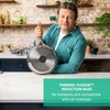 image:imageTFal x Jamie Oliver Nonstick Coated Stainless Steel Pan 11Inch Induction Compatible Oven Safe up to 500F Chefs Stainless Steel Skillet Frying Pan SilverStainless Steel