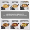 image:imageTfal Specialty Stainless Steel 16Quart Stock Pot with Lid Induction Compatible Soup Pasta Pot DishwasherSafe Oven Safe Up To 350 SilverStainless Steel
