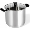 image:imageTfal Specialty Stainless Steel 16Quart Stock Pot with Lid Induction Compatible Soup Pasta Pot DishwasherSafe Oven Safe Up To 350 SilverStainless Steel