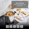 image:imageTfal Specialty Stainless Steel 16Quart Stock Pot with Lid Induction Compatible Soup Pasta Pot DishwasherSafe Oven Safe Up To 350 SilverStainless Steel