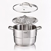 image:imageTFal Specialty 72 Quarts Stainless Steel Pan Stockpot with Lid Induction Compatible Dishwasher Safe Oven Safe to 500F Stew Pot SilverStockpot