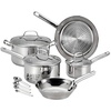 image:imageTfal Performa Stainless Steel Cookware Set 12 Piece Induction Oven Broiler Safe 500F Pots and Pans Dishwasher Safe SilverStainless Steel Handle