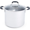 image:imageTfal Specialty Stainless Steel 16Quart Stock Pot with Lid Induction Compatible Soup Pasta Pot DishwasherSafe Oven Safe Up To 350 SilverStainless Steel