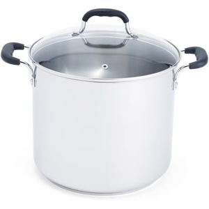 image:imageTfal Specialty Stainless Steel 16Quart Stock Pot with Lid Induction Compatible Soup Pasta Pot DishwasherSafe Oven Safe Up To 350 SilverStainless Steel