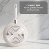 image:imageTFal Ceramic Frying Pans Nonstick 10 Inch Skillet Oven Safe to 350F Ergonomic Handle Cookware Pots and Pans Blue amp Beige