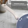 image:imageTFal Ceramic Frying Pans Nonstick 10 Inch Skillet Oven Safe to 350F Ergonomic Handle Cookware Pots and Pans Blue amp Beige
