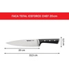 image:imageTefal Ice Force Stainless Steel Bread Knife  20cm  Serrated Edge Long Lasting Performance  K2320414 SilverBlackICE FORCE CHEF KNIFE 20CM