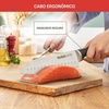 image:imageTefal Ice Force Stainless Steel Bread Knife  20cm  Serrated Edge Long Lasting Performance  K2320414 SilverBlackICE FORCE SANTOKU KNIFE 18CM
