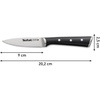 image:imageTefal Ice Force Stainless Steel Bread Knife  20cm  Serrated Edge Long Lasting Performance  K2320414 SilverBlackPeeler 9 cm