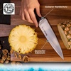 image:imageTefal Ice Force Stainless Steel Bread Knife  20cm  Serrated Edge Long Lasting Performance  K2320414 SilverBlackUtility Knife