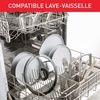 image:imageTefal Ingenio Glass Lid 16 cm Space Saving Storage Folding Handle Faster Cooking Ingenio Compatible Dishwasher High Performance L9846102 Transparent and Black16 cm