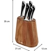 image:imageTefal Jamie Oliver 20cm Bread Knife  German Stainless Steel Serrated Blade for Clean Slicing of Bread Baguettes amp Pastry with Comfortable Handle K26703555 Kitchen Knives  Acacia Block