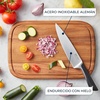 image:imageTefal Jamie Oliver 20cm Bread Knife  German Stainless Steel Serrated Blade for Clean Slicing of Bread Baguettes amp Pastry with Comfortable Handle K26703555 Kitchen Knives  Acacia Block