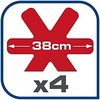 image:imageTefal K2203004 Set of 4 Red Pan Protectors