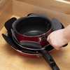 image:imageTfal Premium Pot Pan Cookware Protectors 6Pack for Stacking amp Kitchen Organization 14 16 18 Black and Gray