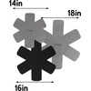 image:imageTfal Premium Pot Pan Cookware Protectors 6Pack for Stacking amp Kitchen Organization 14 16 18 Black and Gray