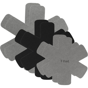 image:imageTfal Premium Pot Pan Cookware Protectors 6Pack for Stacking amp Kitchen Organization 14 16 18 Black and Gray