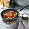 image:imageTFal Ultimate Hard Anodized Nonstick Fry Pan 10 in with Lid Onyx  Titanium nonstick coating ThermoSpot heat indicator Oven safe to 400F Dishwasher safe All stovetops except induction2Piece