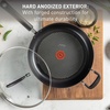 image:imageTFal Ultimate Hard Anodized Nonstick Fry Pan 10 in with Lid Onyx  Titanium nonstick coating ThermoSpot heat indicator Oven safe to 400F Dishwasher safe All stovetops except induction10Inch with lid
