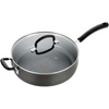 image:imageTFal Ultimate Hard Anodized Nonstick Fry Pan 10 in with Lid Onyx  Titanium nonstick coating ThermoSpot heat indicator Oven safe to 400F Dishwasher safe All stovetops except induction5Quart Jumbo Cooker