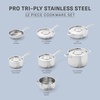 image:imageTfal Pro TriPly Stainless Steel 12 Piece Pots and Pans SetCookware Set